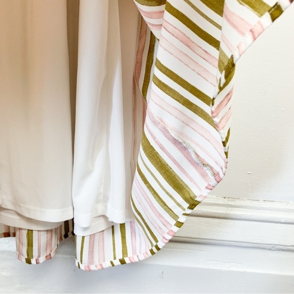 Nine West Striped Halter Sleeveless Maxi Dress Sz XXL - Picture 7 of 9